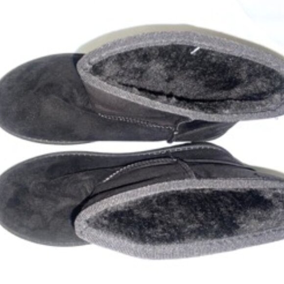 JOSINY Women's Snow Boots, Fur Lined Ankle Bootie Warm Short, Black Size 5 - Picture 3 of 6